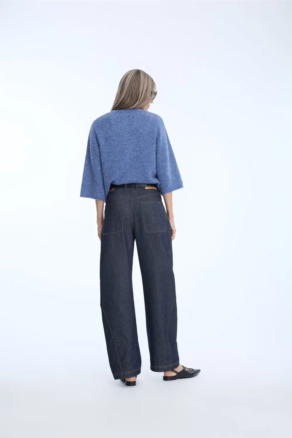 MUNTHE Nabilla Vest – Blauw-35% wol, 30% polyester, 20% polyamide, 11% alpaca, 4% elastaan-DAMES TRUIEN & VESTEN-Blauw