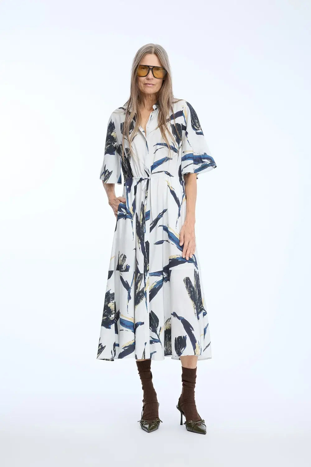 MUNTHE Nanny jurk – Print kit -85% viscose, 15% polyamide-DAMES JURKEN-Divers