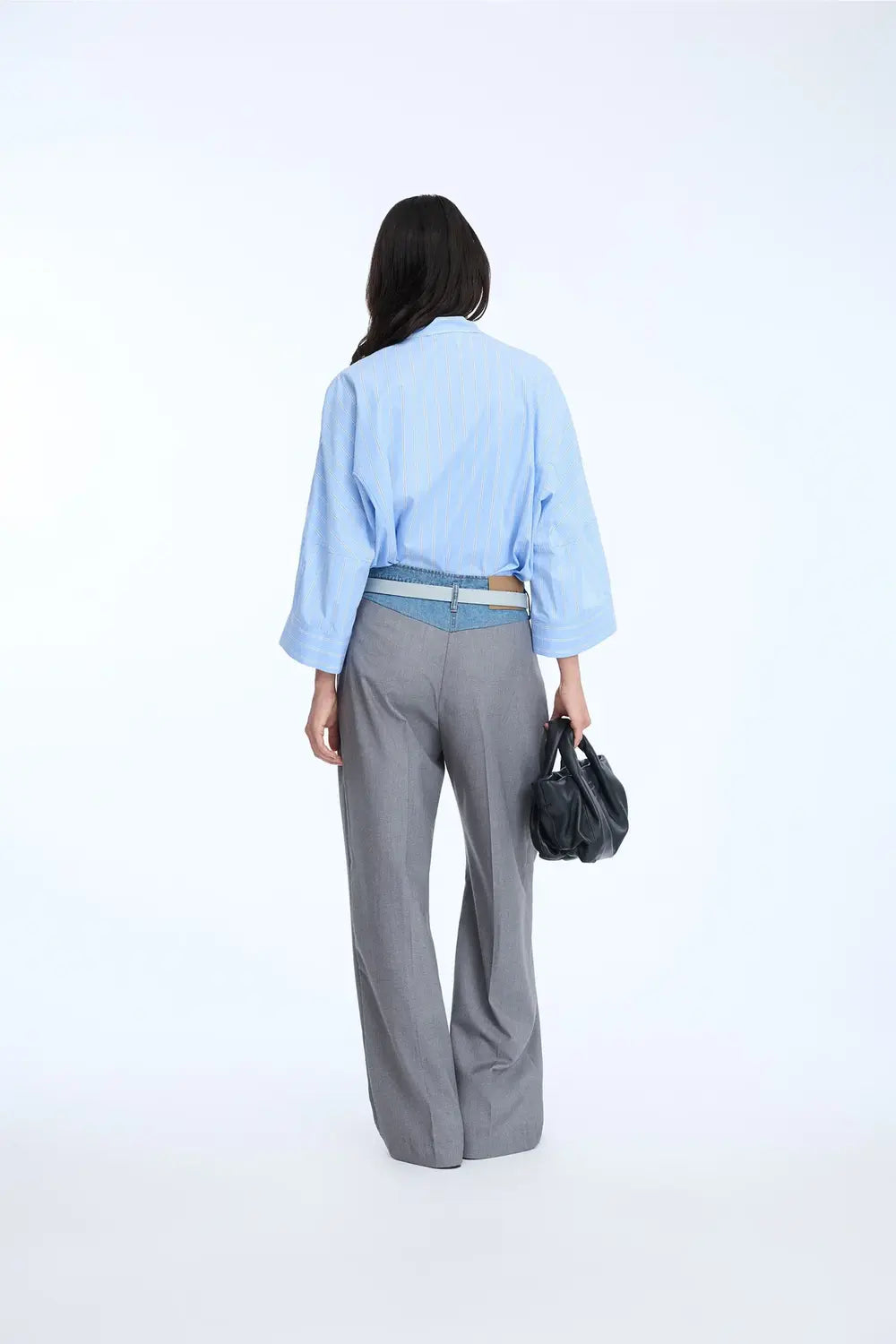 MUNTHE Neela blouse – Blauw-100% katoen-DAMES TOPS & BLOUSES-Blauw
