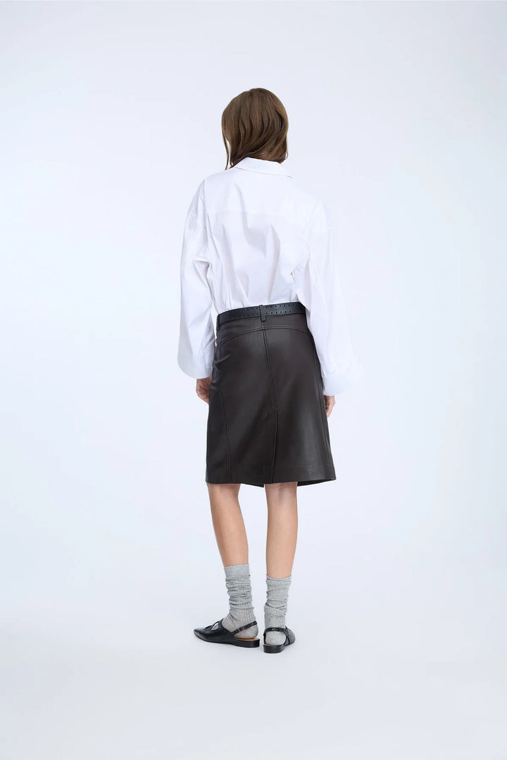 MUNTHE Nilberto blouse – Wit-76% katoen, 19% polyamide, 5% elastaan-DAMES TOPS & BLOUSES-Wit