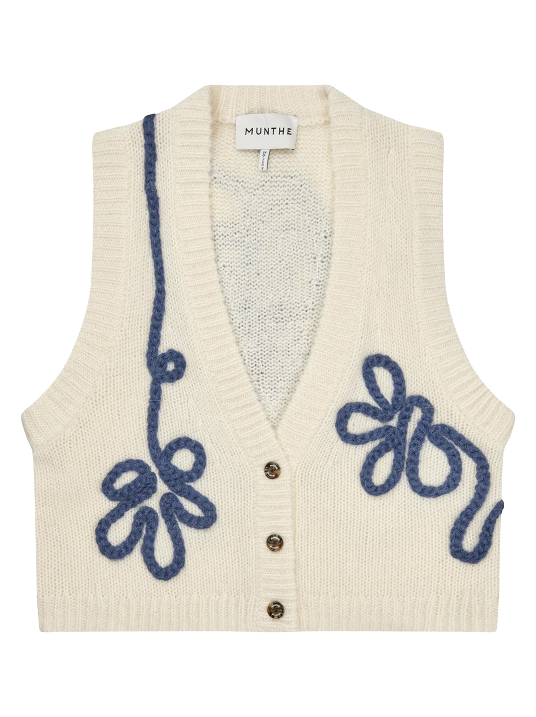 MUNTHE Nowland Mouwloos Vest – Room-48% polyamide, 39% wol, 13% alpaca-DAMES TRUIEN & VESTEN-Room