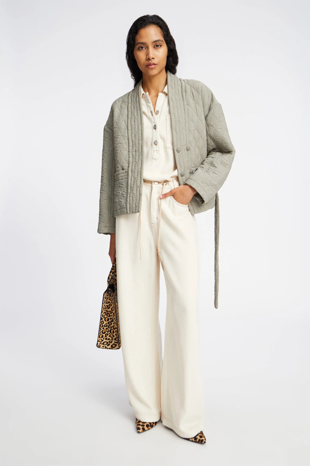 MUNTHE Obey Pantalon – Kit-100% tencel-DAMES BROEKEN-Beige