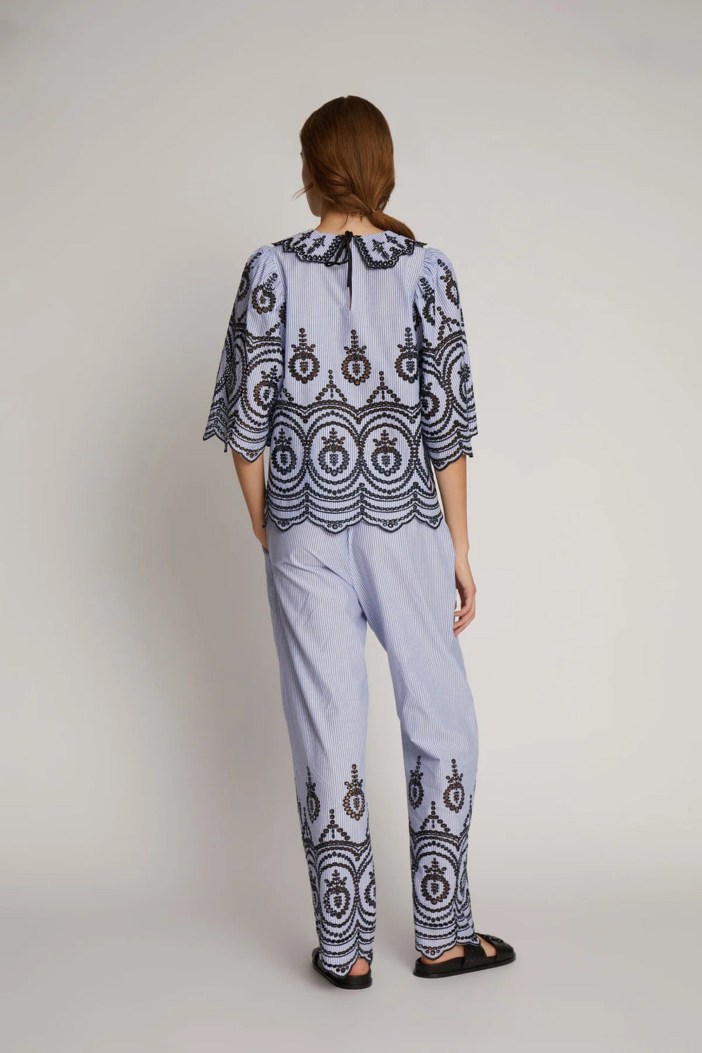 MUNTHE OCHO top-100% Organic Cotton-DAMES TOPS & BLOUSES-Blauw