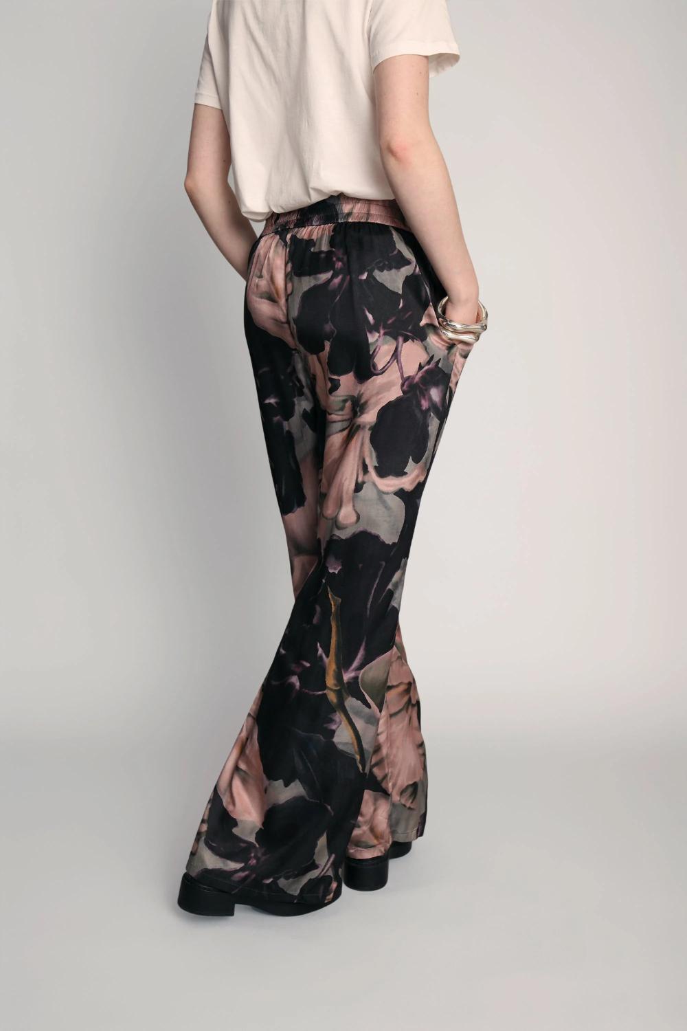 MUNTHE pantalon ACTIVE-100% viskose-DAMES BROEKEN-Roze