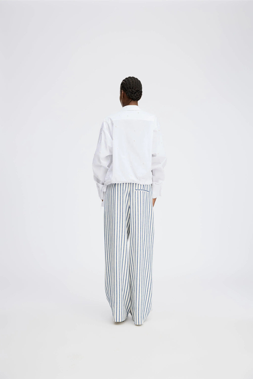 MUNTHE Phebe Blouse – White-97% katoen, 3% elasthaan-DAMES TOPS & BLOUSES-Wit