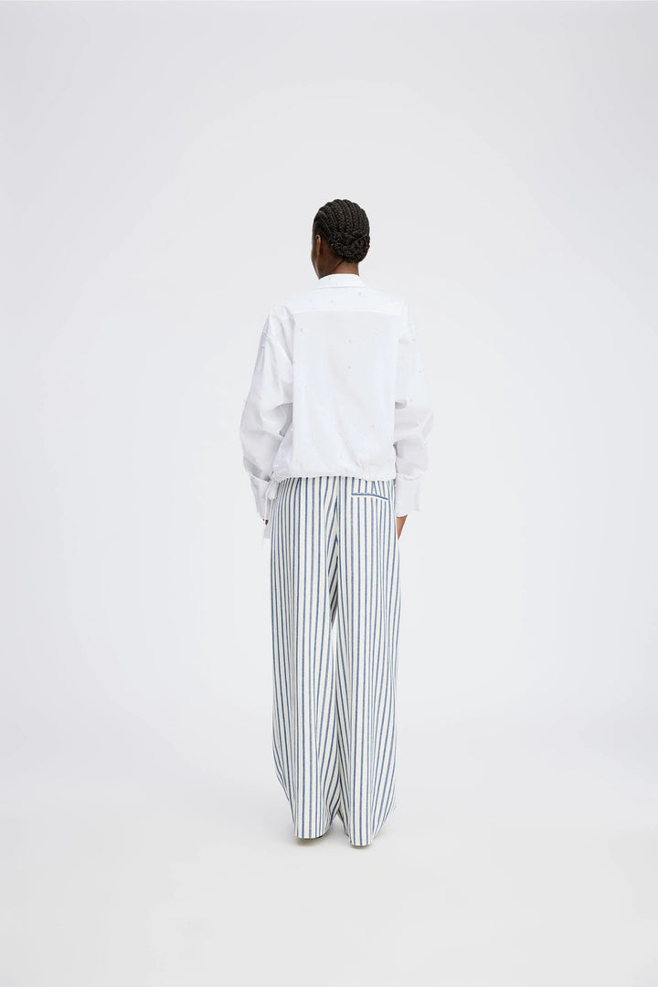 MUNTHE Phebe Blouse – White-97% katoen, 3% elasthaan-DAMES TOPS & BLOUSES-Wit