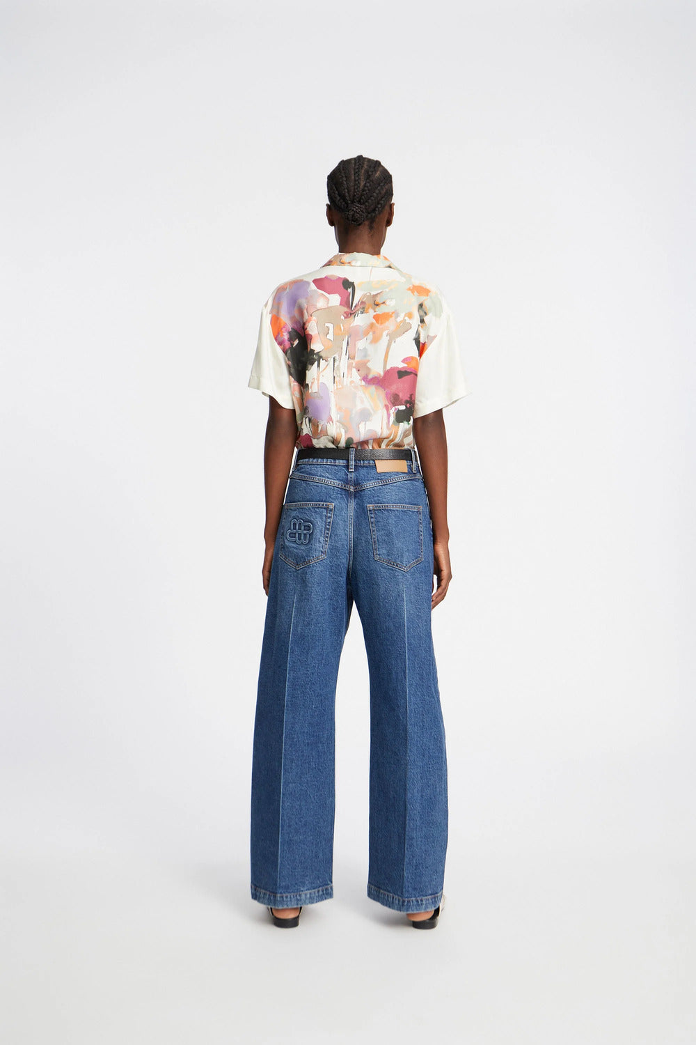 MUNTHE Piane Blouse Korte Mouw – Beige-100% zijde-DAMES TOPS & BLOUSES-Beige