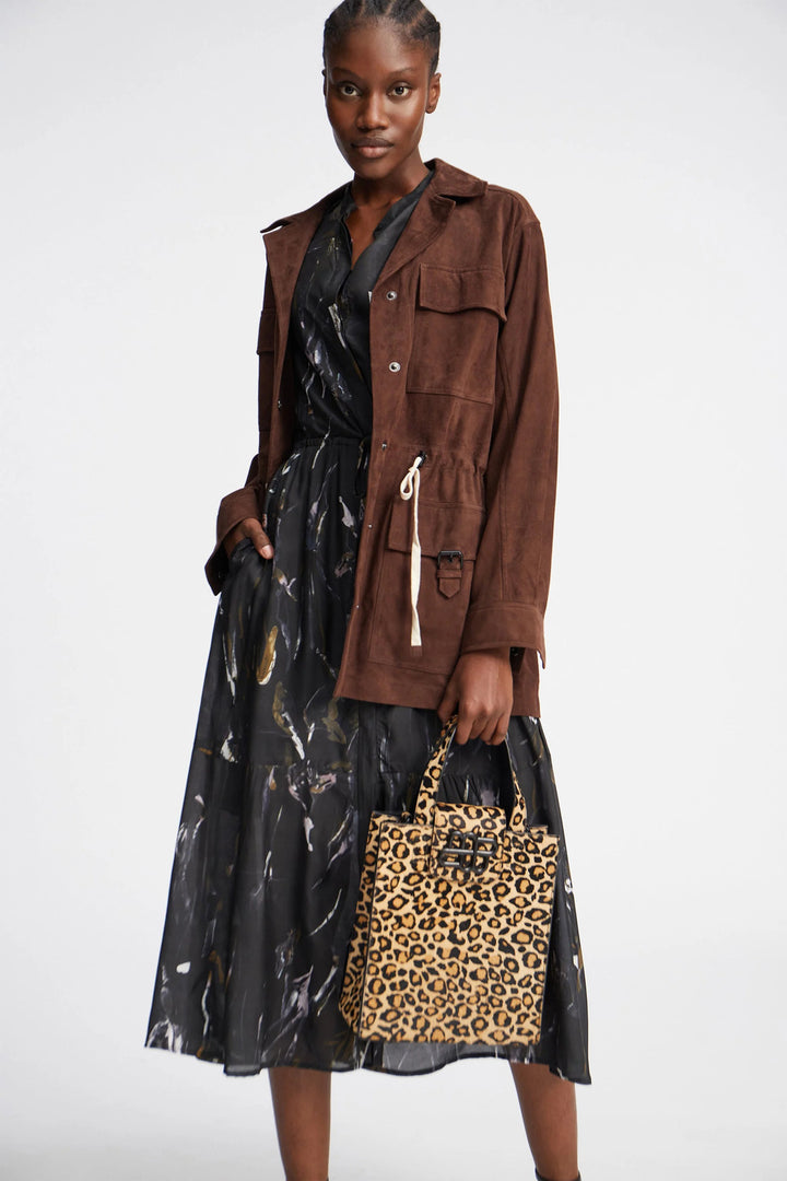 MUNTHE Portland Lange Jurk – Black-87% lenzing, 13% polyester-DAMES JURKEN-Zwart