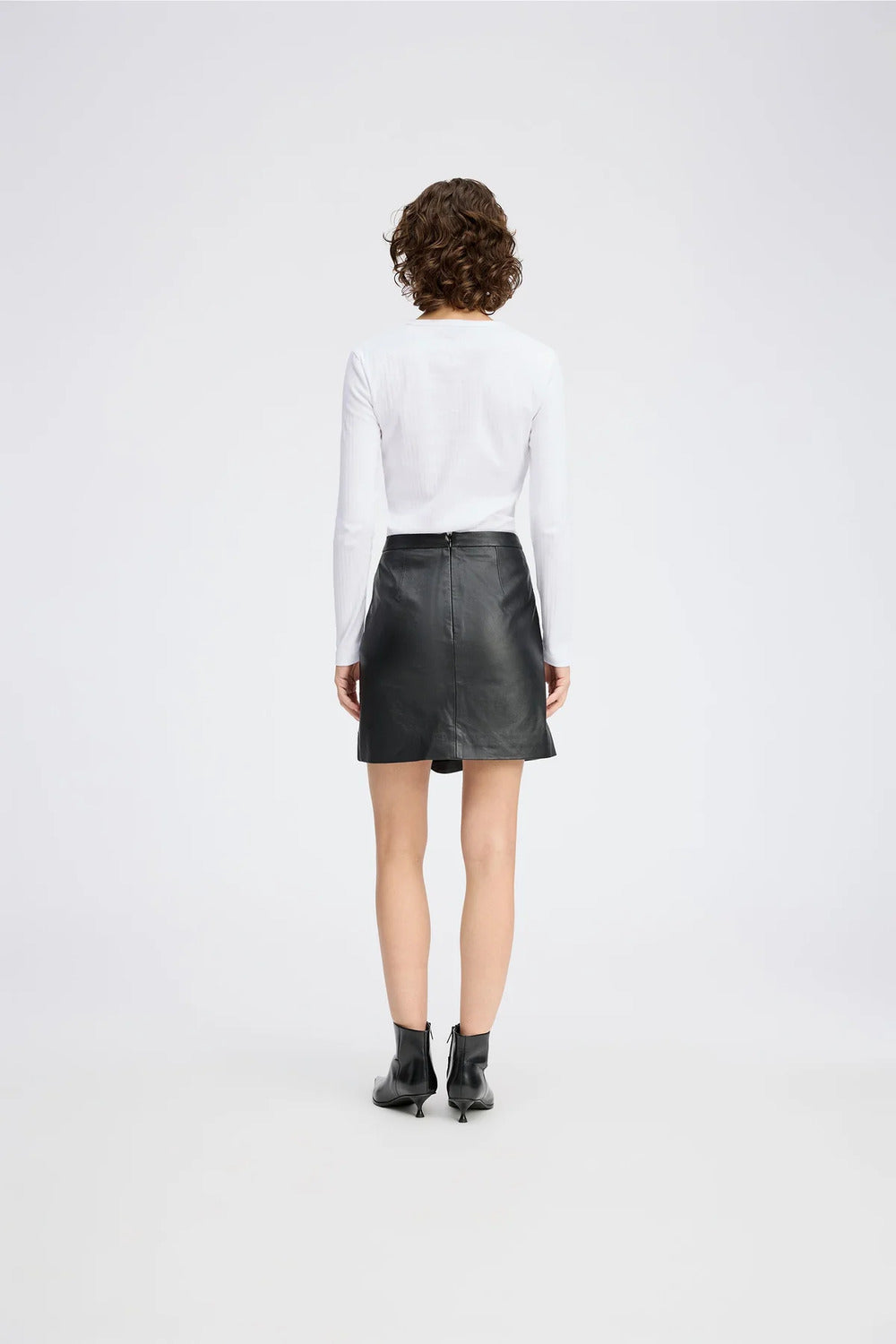 MUNTHE Pote T‑shirt lange mouw – Wit-100% katoen-DAMES TOPS & BLOUSES-Wit