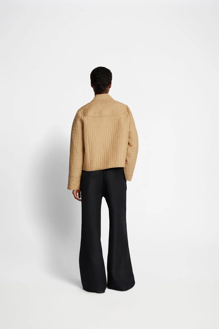 MUNTHE Quilted jas FLOSSIE-50% katoen, 50% linnen-DAMES JASSEN & JACKS-Beige