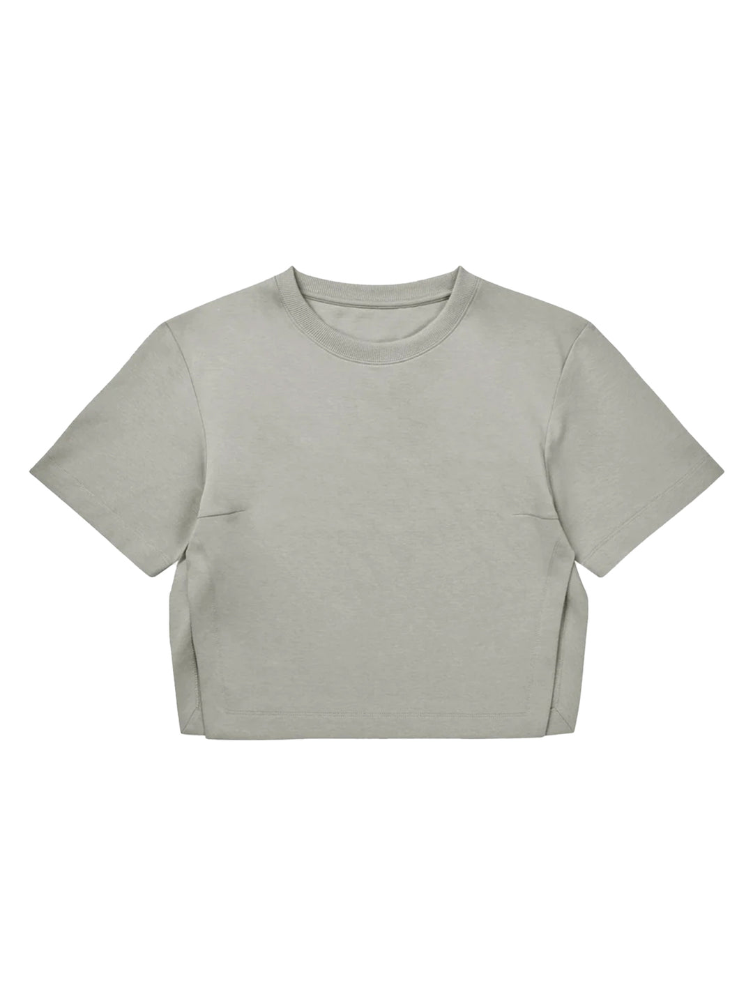 MUNTHE Rach Top – Grijs-100% katoen <br />Lace: 100% polyamide-DAMES TOPS & BLOUSES-Grijs