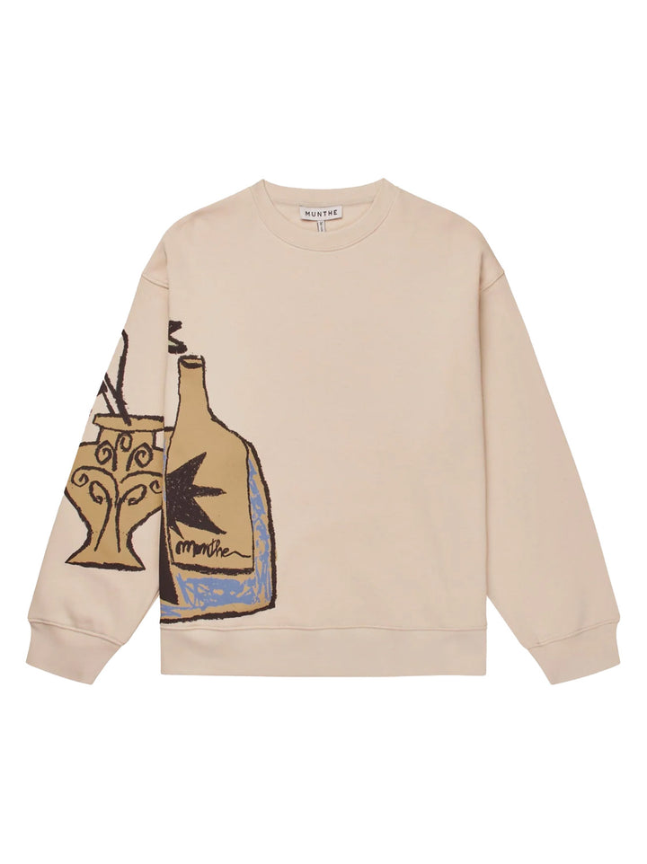 Munthe Rarsnima Trui – Sweater-100% katoen-DAMES TRUIEN & VESTEN-Beige