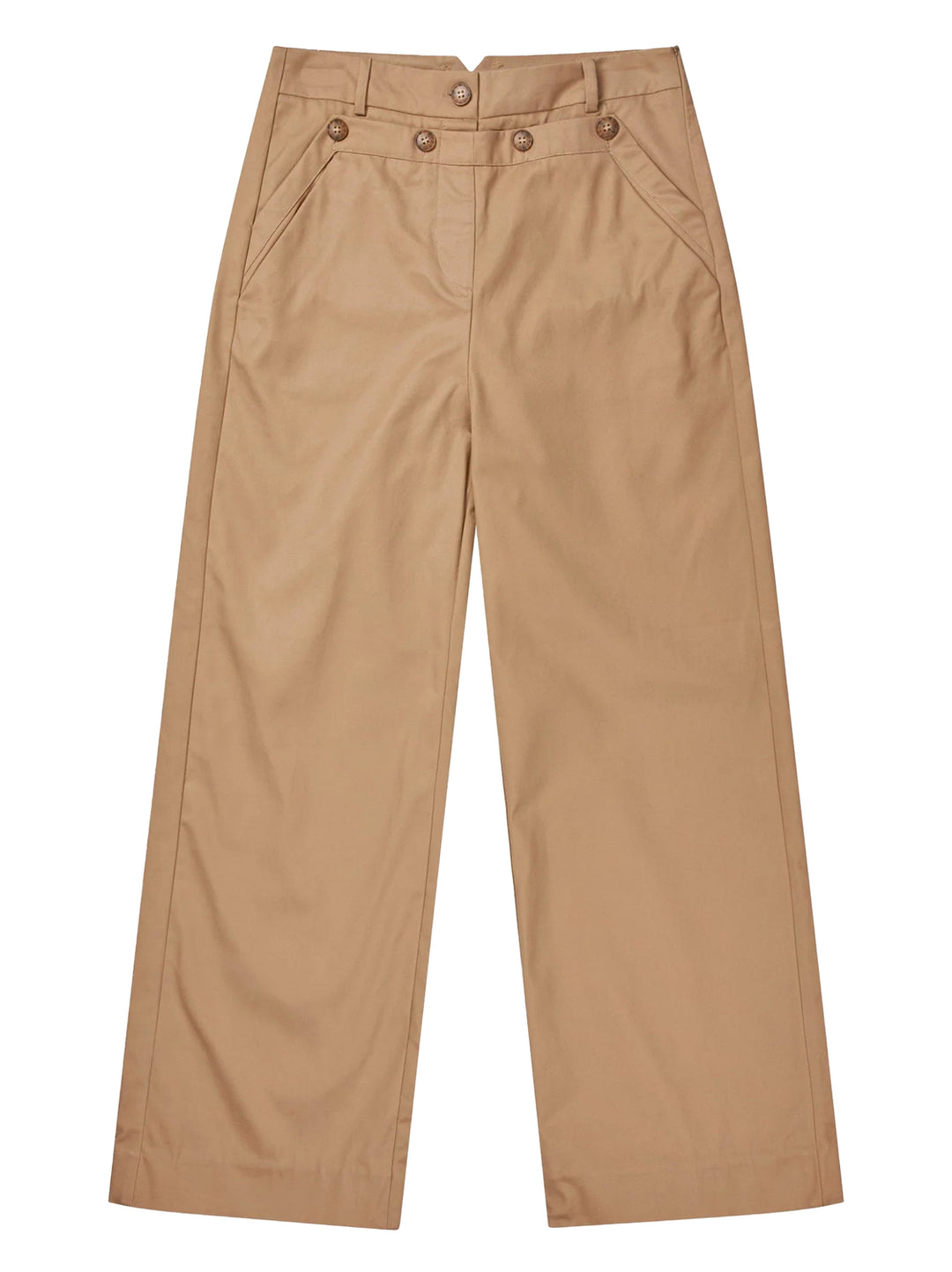 Munthe Renard Pantalon – Camel-100% katoen-DAMES BROEKEN-Bruin
