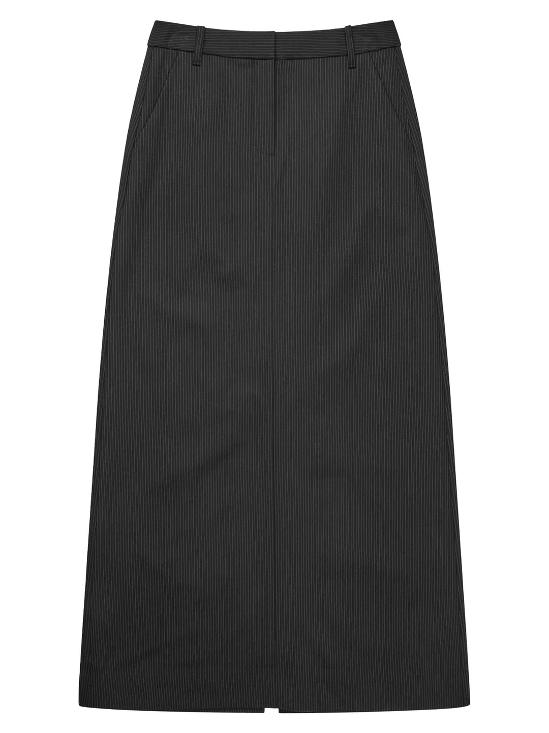 MUNTHE rok SUTTLE -64% Recycled Polyester 33% Viscose 3% Elastane-DAMES JURKEN-Zwart