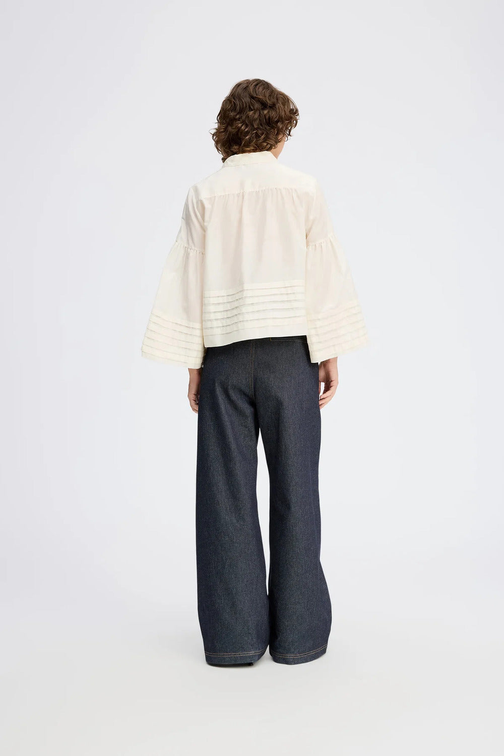 Munthe Rosalin Blouse – Ivory-80% viscose, 20% zijde-DAMES TOPS & BLOUSES-Room