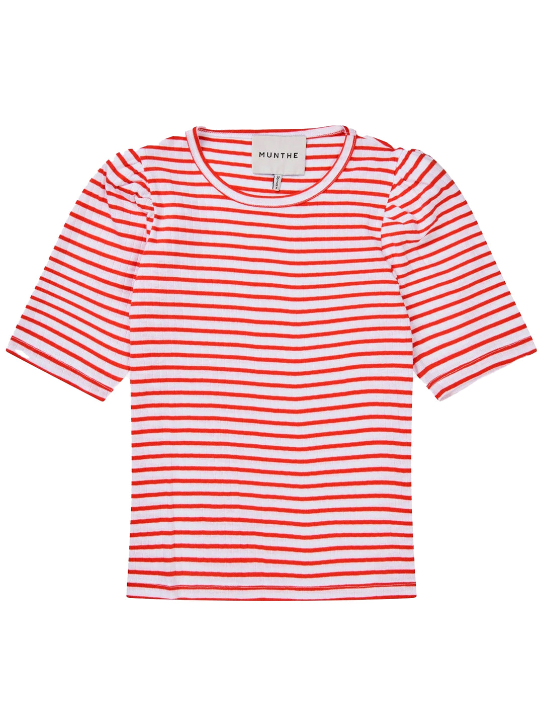 MUNTHE t-shirt JIKOLAZ-100% katoen-DAMES TOPS & BLOUSES-Rood