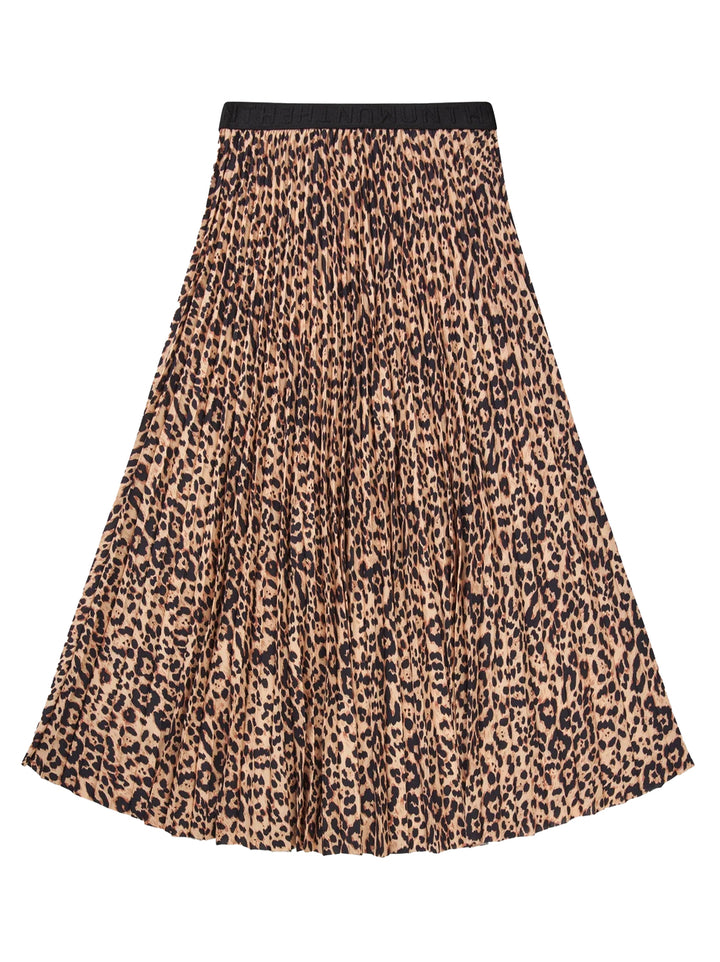 MUNTHE Taulla Rok – Camel-95% gerecycled polyester, 5% elasthaan-DAMES ROKKEN-Bruin