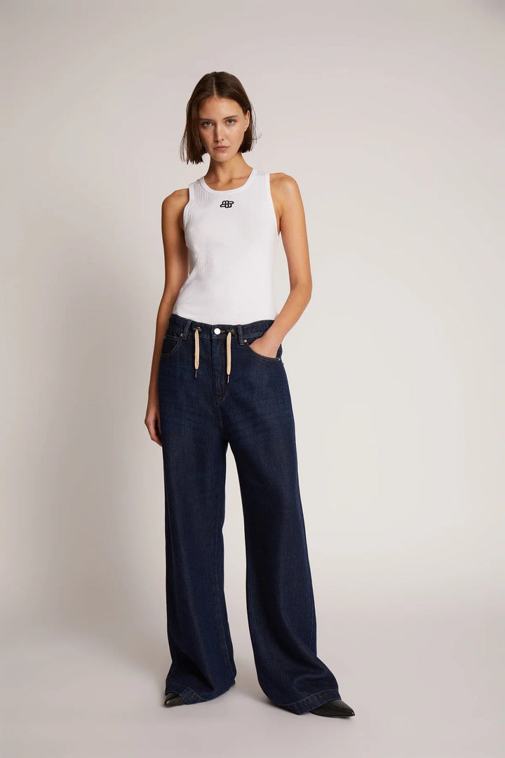 MUNTHE Tezza top – Wit-100% katoen-DAMES TOPS & BLOUSES-Wit