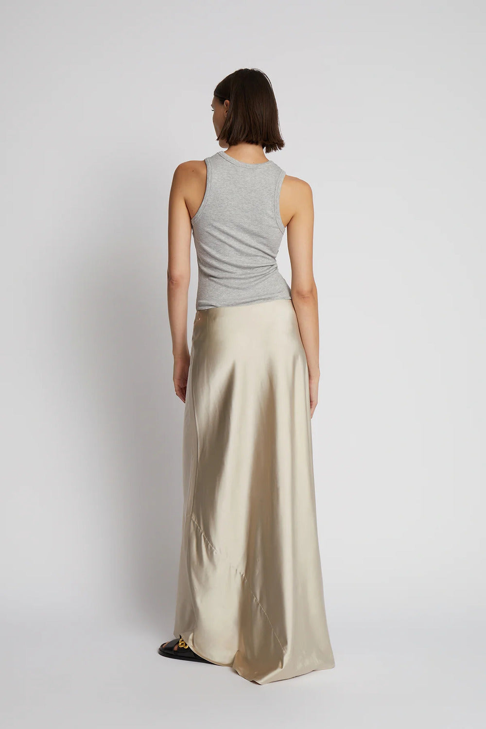 MUNTHE top PEACH-95% Ecovero 5% Elastane-DAMES TOPS & BLOUSES-Grijs