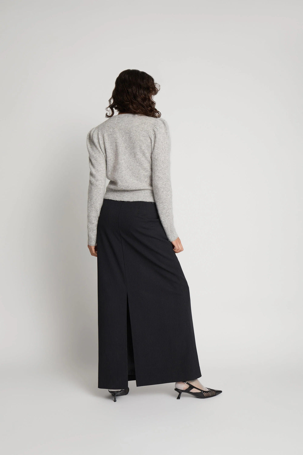 MUNTHE vest SAMICA-15% Superfine Alpaca / 45% Merino Wool / 36% Polyamide / 4% Elastane-DAMES TRUIEN & VESTEN-Grijs