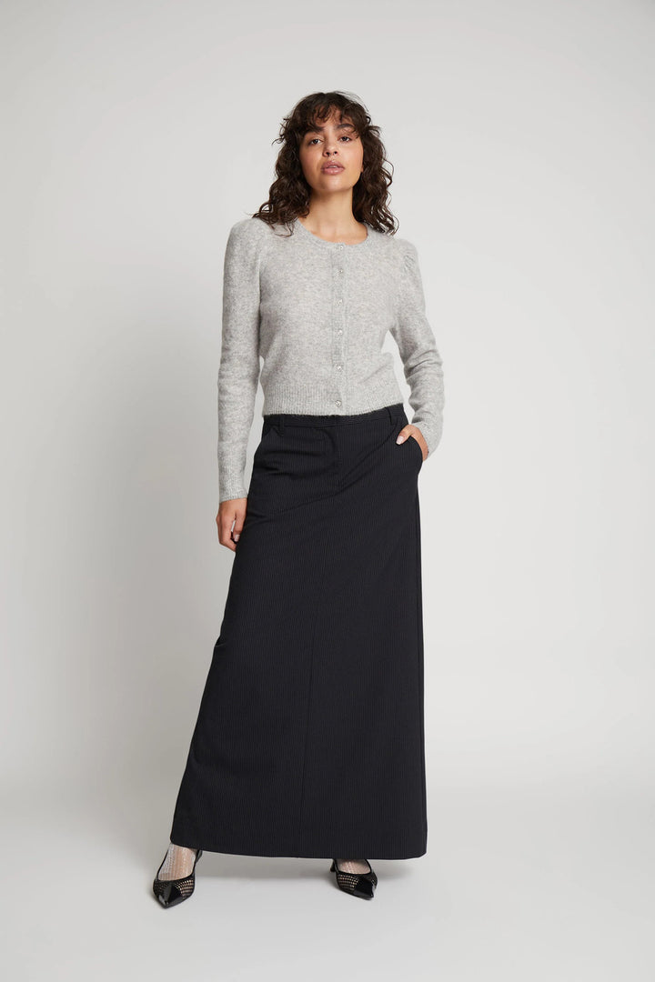 MUNTHE vest SAMICA-15% Superfine Alpaca / 45% Merino Wool / 36% Polyamide / 4% Elastane-DAMES TRUIEN & VESTEN-Grijs