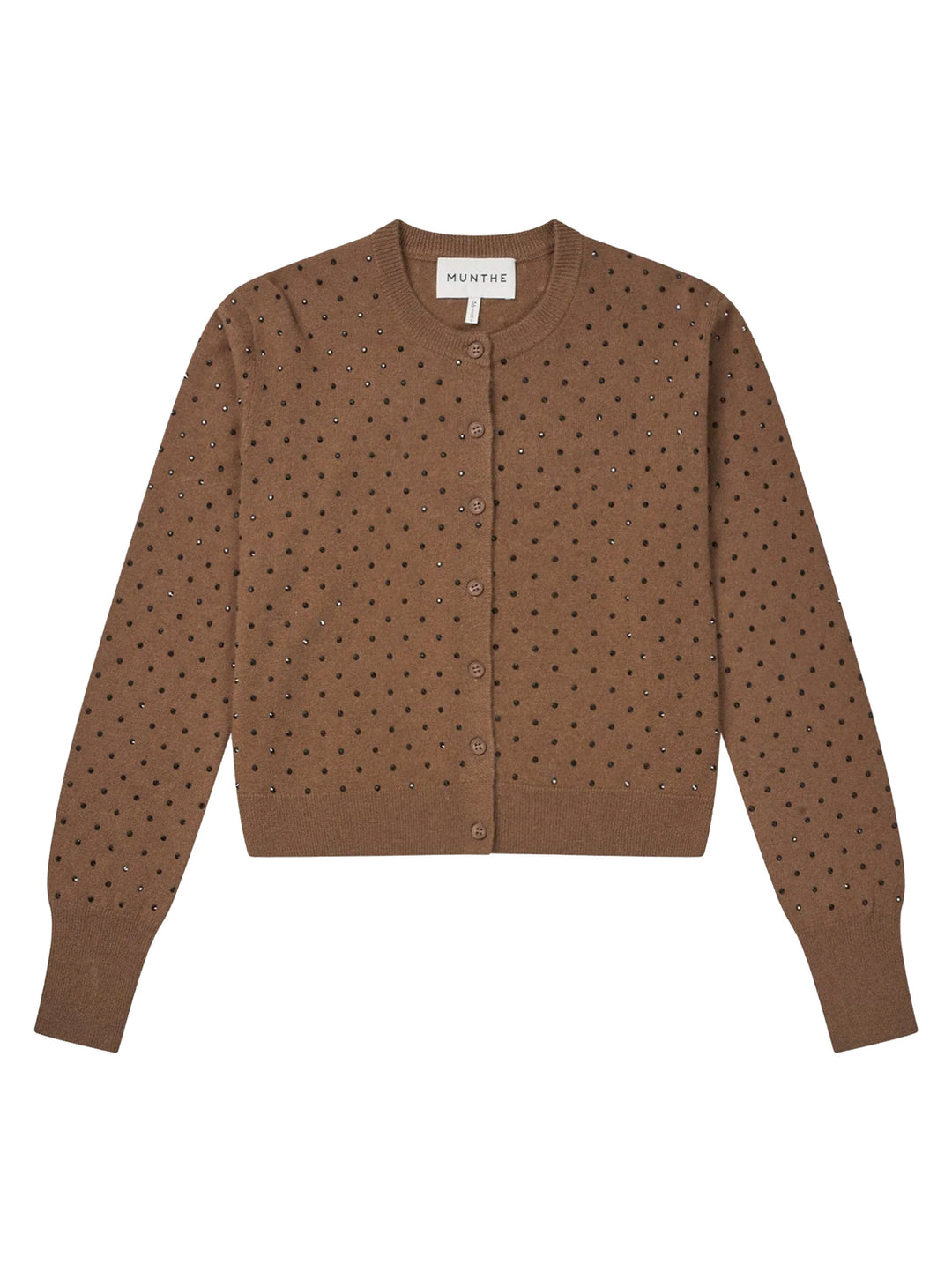 MUNTHE Vestje Radcliff – Bruin-100% wol-DAMES TRUIEN & VESTEN-Bruin