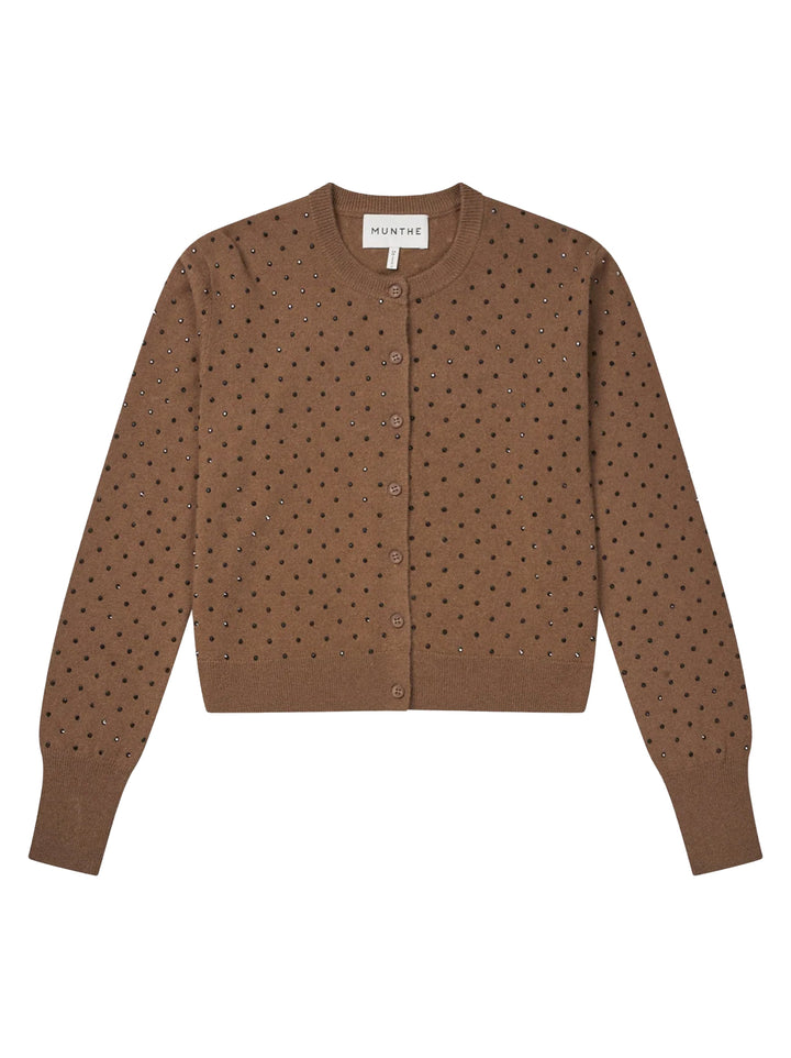 MUNTHE Vestje Radcliff – Bruin-100% wol-DAMES TRUIEN & VESTEN-Bruin