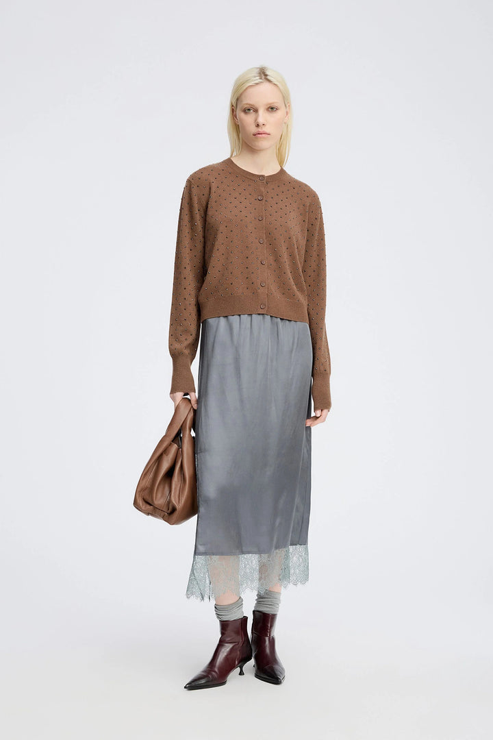 MUNTHE Vestje Radcliff – Bruin-100% wol-DAMES TRUIEN & VESTEN-Bruin