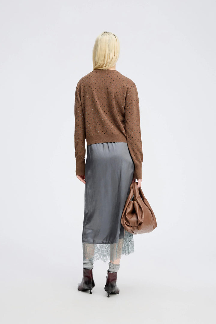 MUNTHE Vestje Radcliff – Bruin-100% wol-DAMES TRUIEN & VESTEN-Bruin