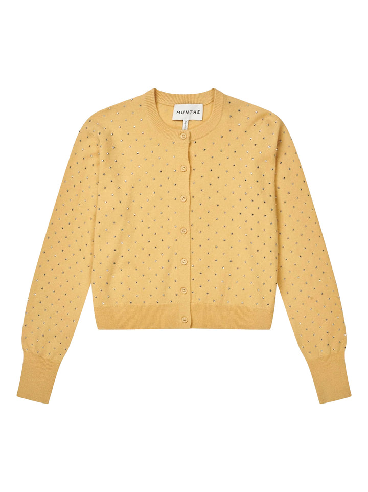 MUNTHE Vestje Radcliff – Lemon-100% wol-DAMES TRUIEN & VESTEN-Geel