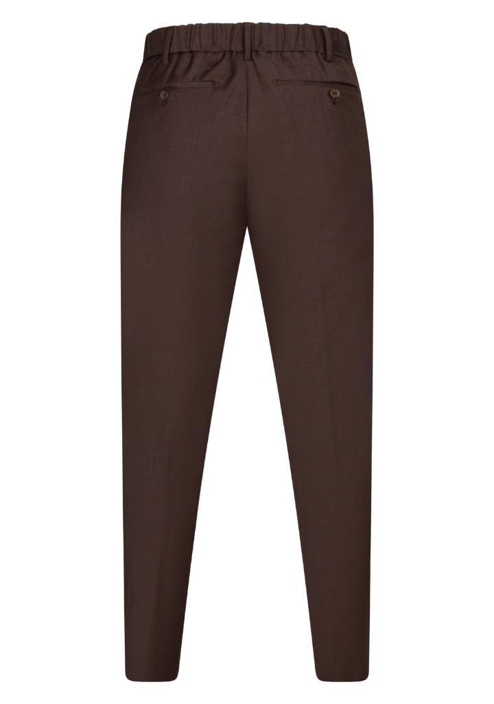 Myths Apollo Wol Pantalon – Bruin-52% wol, 43% polyester, 5% elasthaan-HEREN BROEKEN-Bruin