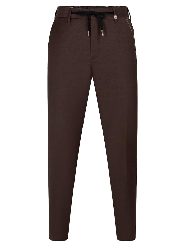 Myths Apollo Wol Pantalon – Bruin-52% wol, 43% polyester, 5% elasthaan-HEREN BROEKEN-Bruin