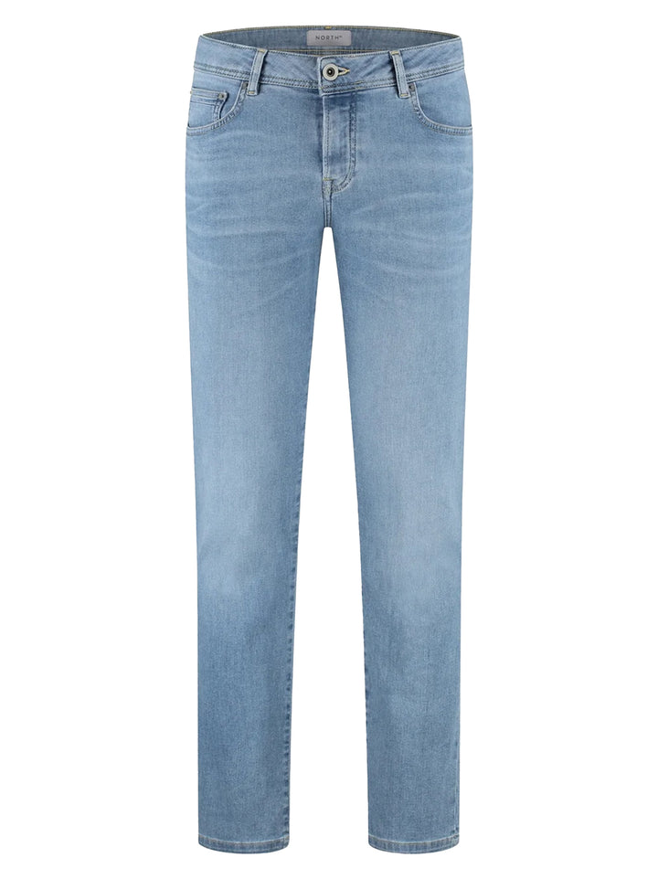 North84 5‑Pocket Indigo Denim – Blauw-92% katoen, 6% elastisch polyamide, 2% elastaan-HEREN BROEKEN-Blauw