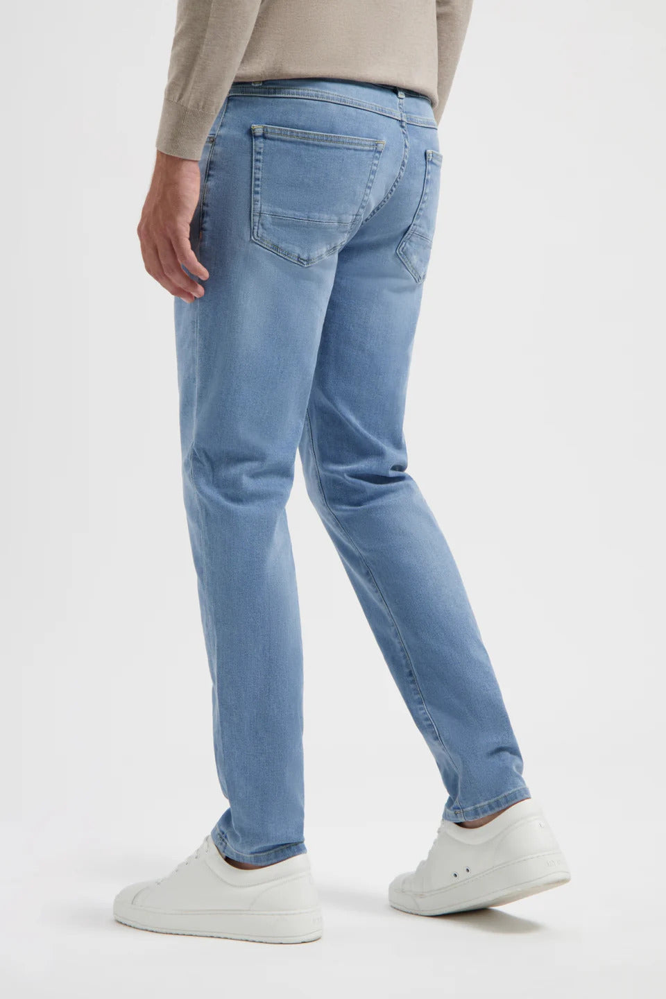 North84 5‑Pocket Indigo Denim – Blauw-92% katoen, 6% elastisch polyamide, 2% elastaan-HEREN BROEKEN-Blauw