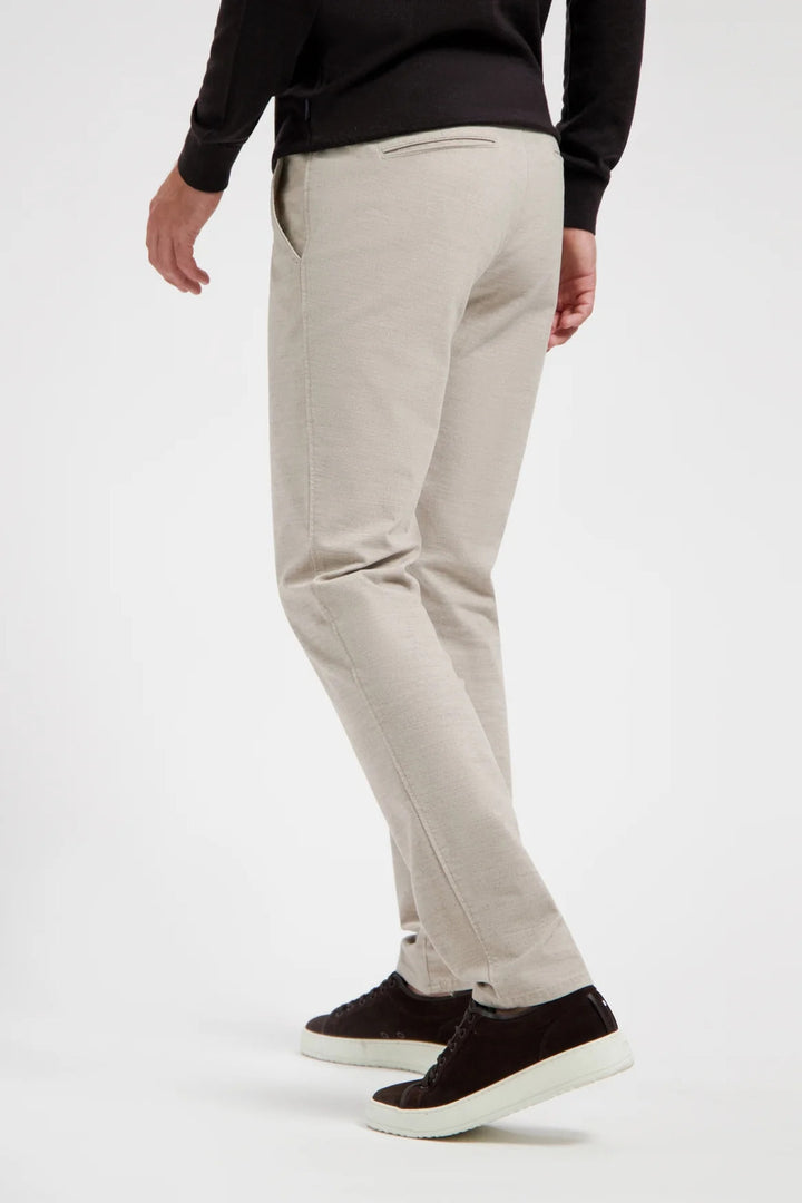 NORTH84 Chino Wool Look – Lichtbeige-57% katoen, 27% polyester, 13% viscose, 3% elasthaan-HEREN BROEKEN-Beige