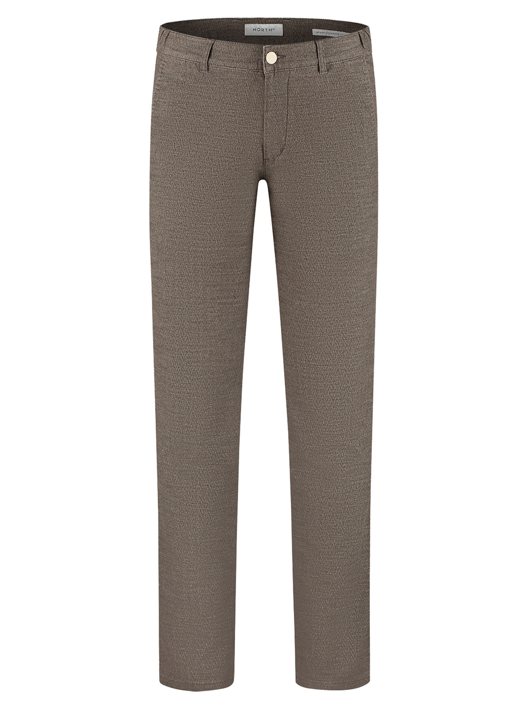 NORTH84 Elegance Chino – Bruin-50% katoen, 32% polyester, 15% viscose, 3% elastaan-HEREN BROEKEN-Bruin
