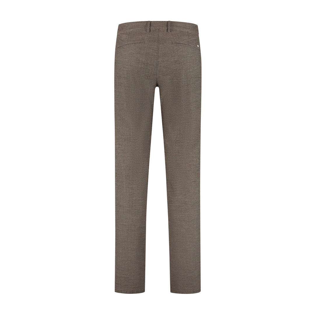 NORTH84 Elegance Chino – Bruin-50% katoen, 32% polyester, 15% viscose, 3% elastaan-HEREN BROEKEN-Bruin