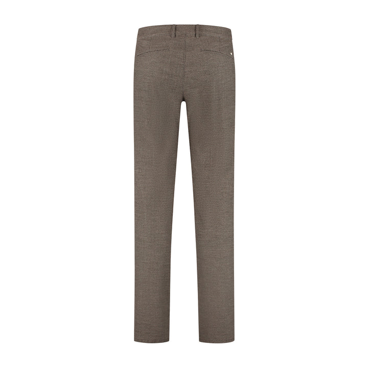 NORTH84 Elegance Chino – Bruin-50% katoen, 32% polyester, 15% viscose, 3% elastaan-HEREN BROEKEN-Bruin