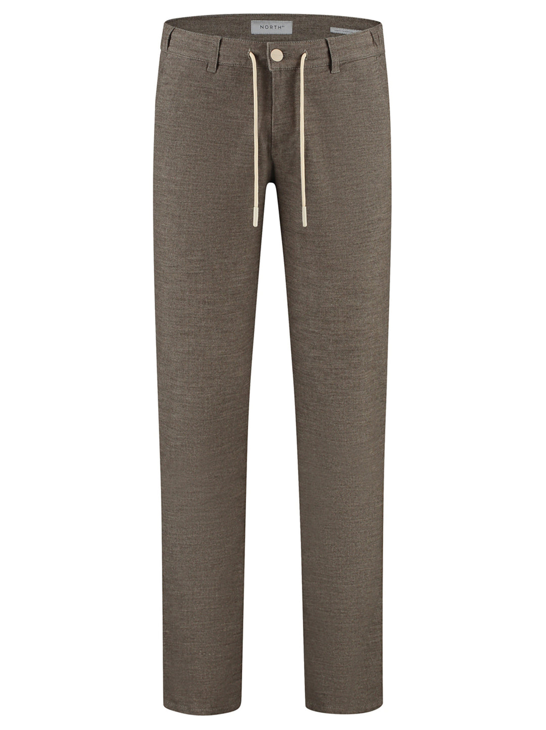 NORTH84 Elegance Chino Slim Fit – Bruin-50% katoen, 32% polyester, 15% viscose, 3% elasthaan-HEREN BROEKEN-Bruin