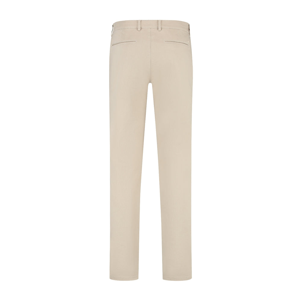 NORTH84 Infinity Flex Chino Slim Fit – Beige-97% katoen, 3% elastaan-HEREN BROEKEN-Beige