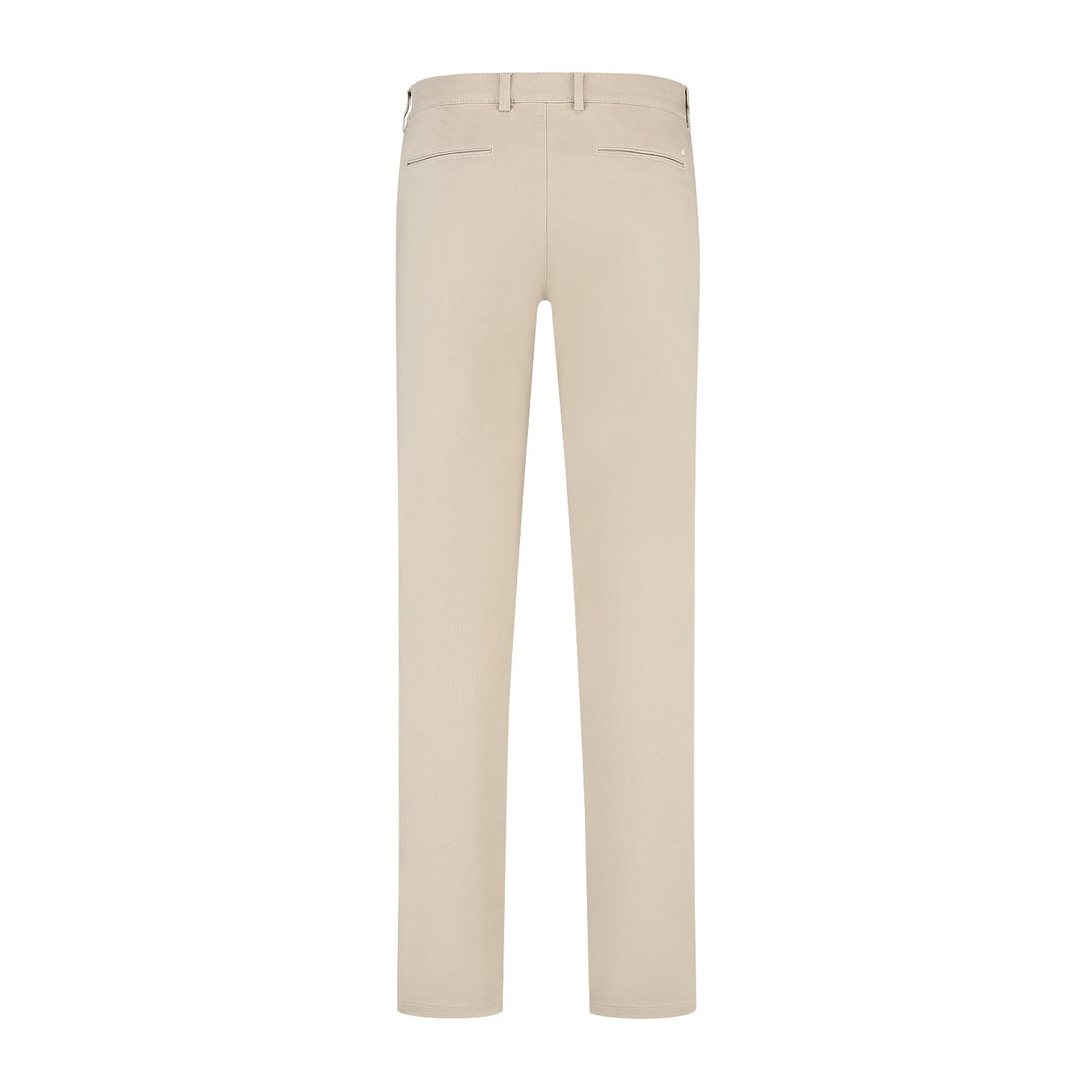 NORTH84 Infinity Flex Chino Slim Fit – Beige-97% katoen, 3% elastaan-HEREN BROEKEN-Beige