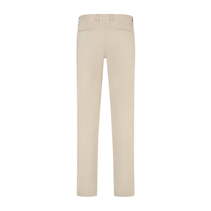 NORTH84 Infinity Flex Chino Slim Fit – Beige-97% katoen, 3% elastaan-HEREN BROEKEN-Beige