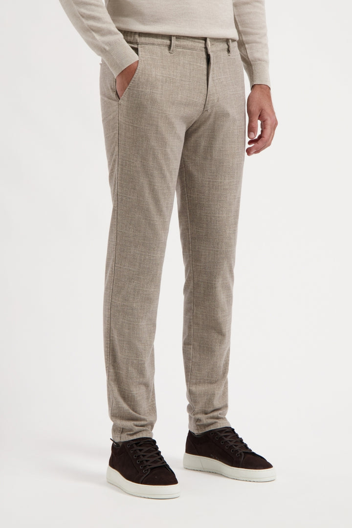 NORTH84 Luxury Chino – Beige-50% katoen, 32% polyester, 15% viscose, 3% elastaan-HEREN BROEKEN-Beige