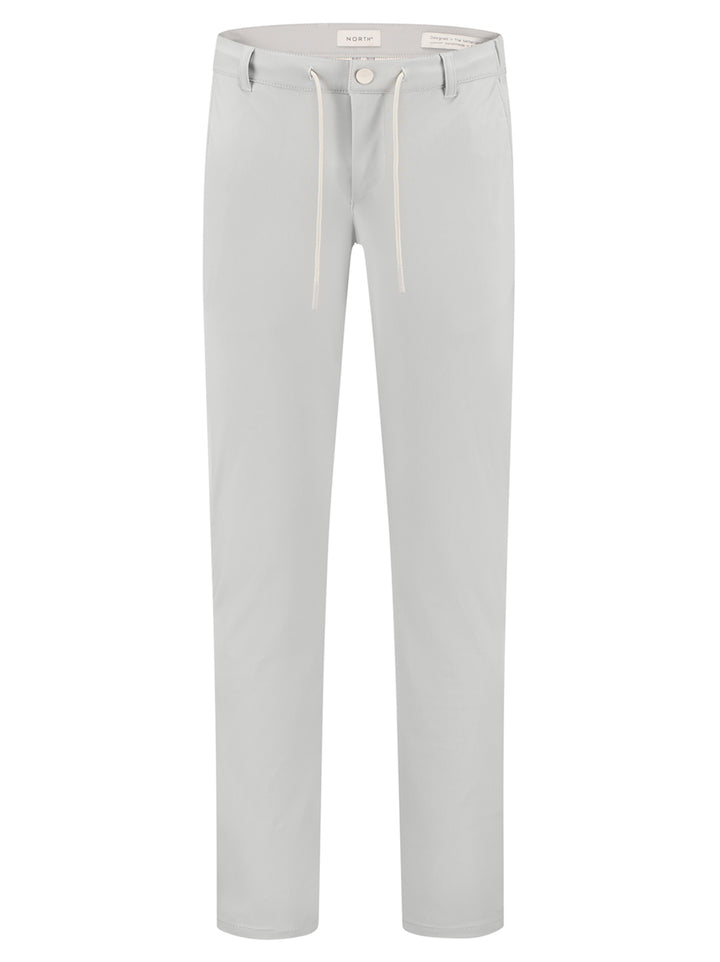 North84 Sensitive Travel Slim Fit Pantalon - Grijs-74% polyamide, 26% elastaan-HEREN BROEKEN-Grijs