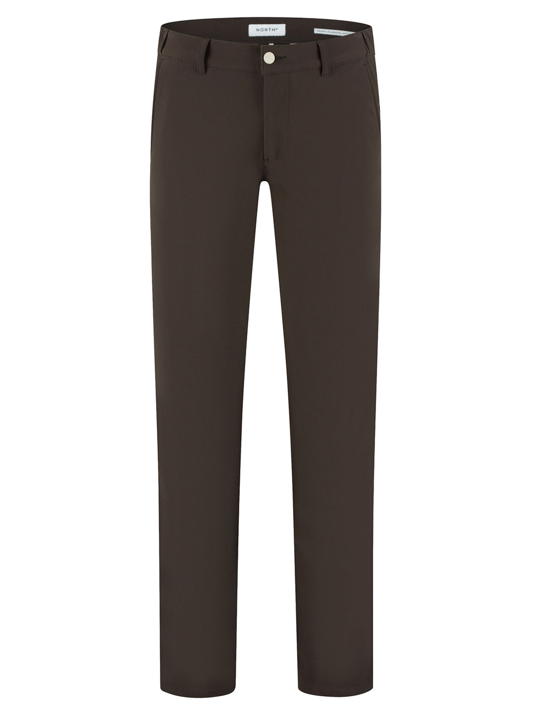 NORTH84 Slim Fit Chino – Bruin-74% polyamide, 26 % elastaan-HEREN BROEKEN-Bruin