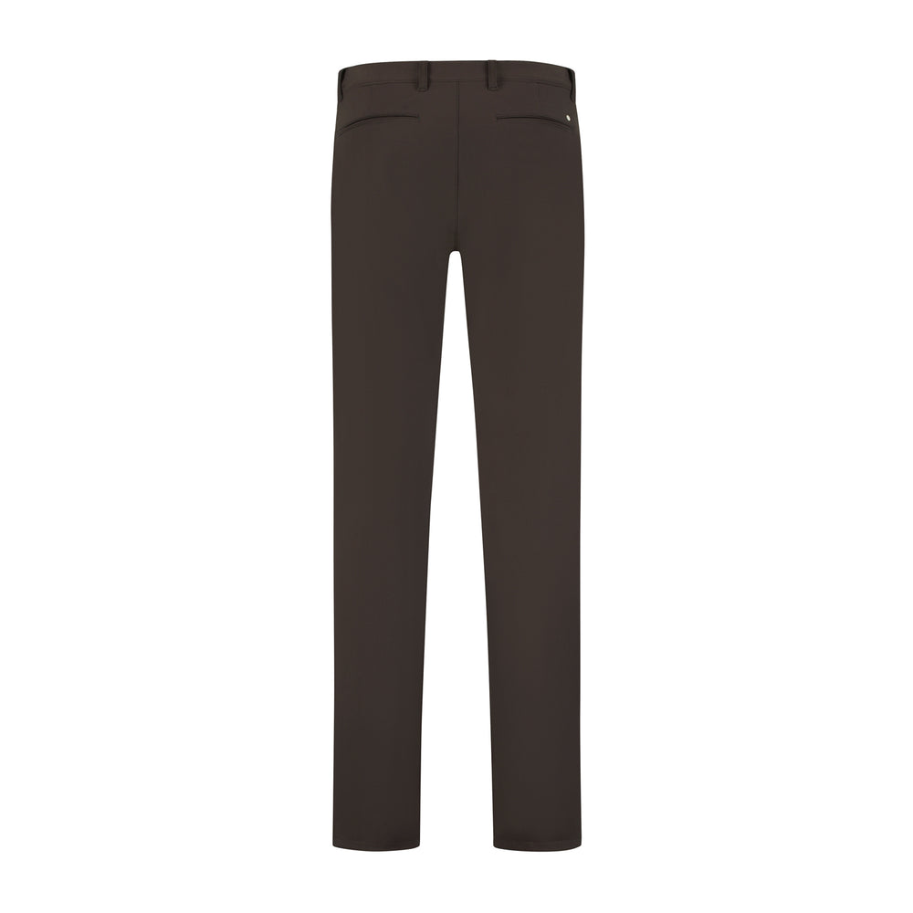 NORTH84 Slim Fit Chino – Bruin-74% polyamide, 26 % elastaan-HEREN BROEKEN-Bruin