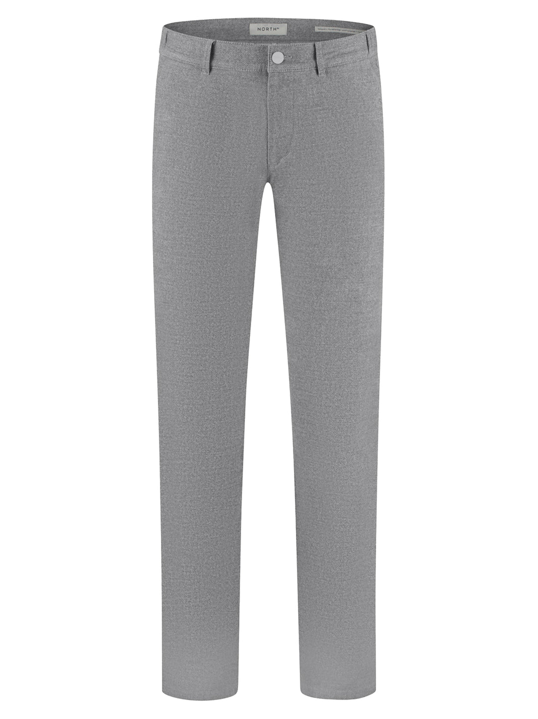 NORTH84 Slim Fit Chino – Grijs-50% katoen, 32% polyester, 15% viscose, 3% elastaan-HEREN BROEKEN-Grijs