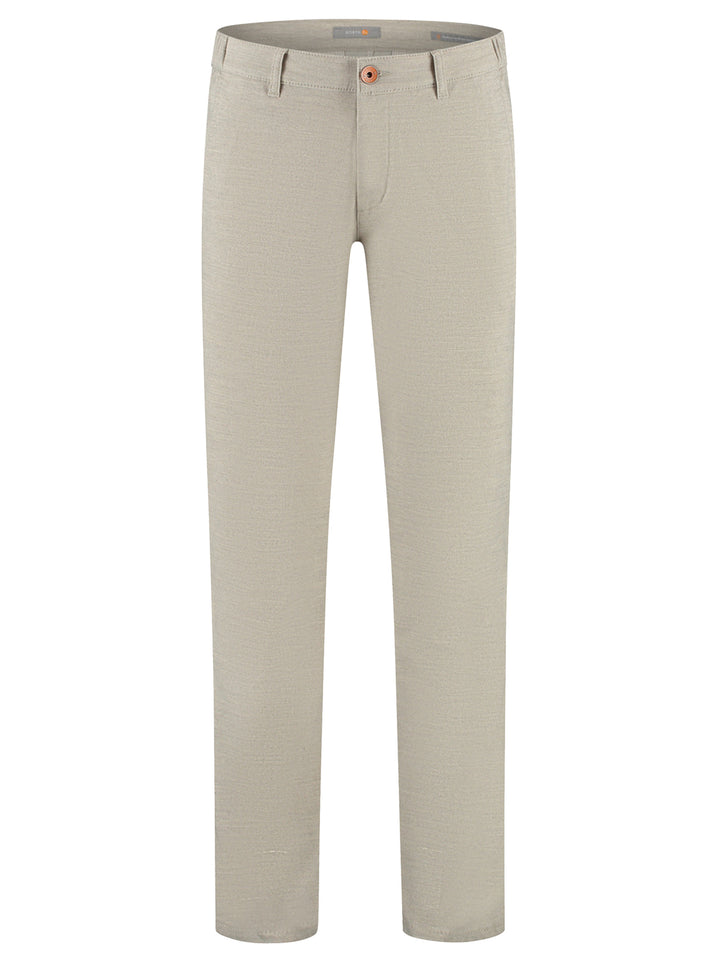 NORTH84 Travel Wool Look Chino – Beige-57% katoen, 27% polyester, 13% viscose, 3% elastaan-HEREN BROEKEN-Beige