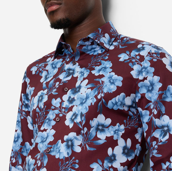 OLYMP Level Five Body Fit Business Shirt – Rood-100% katoen-HEREN SHIRTS-Rood