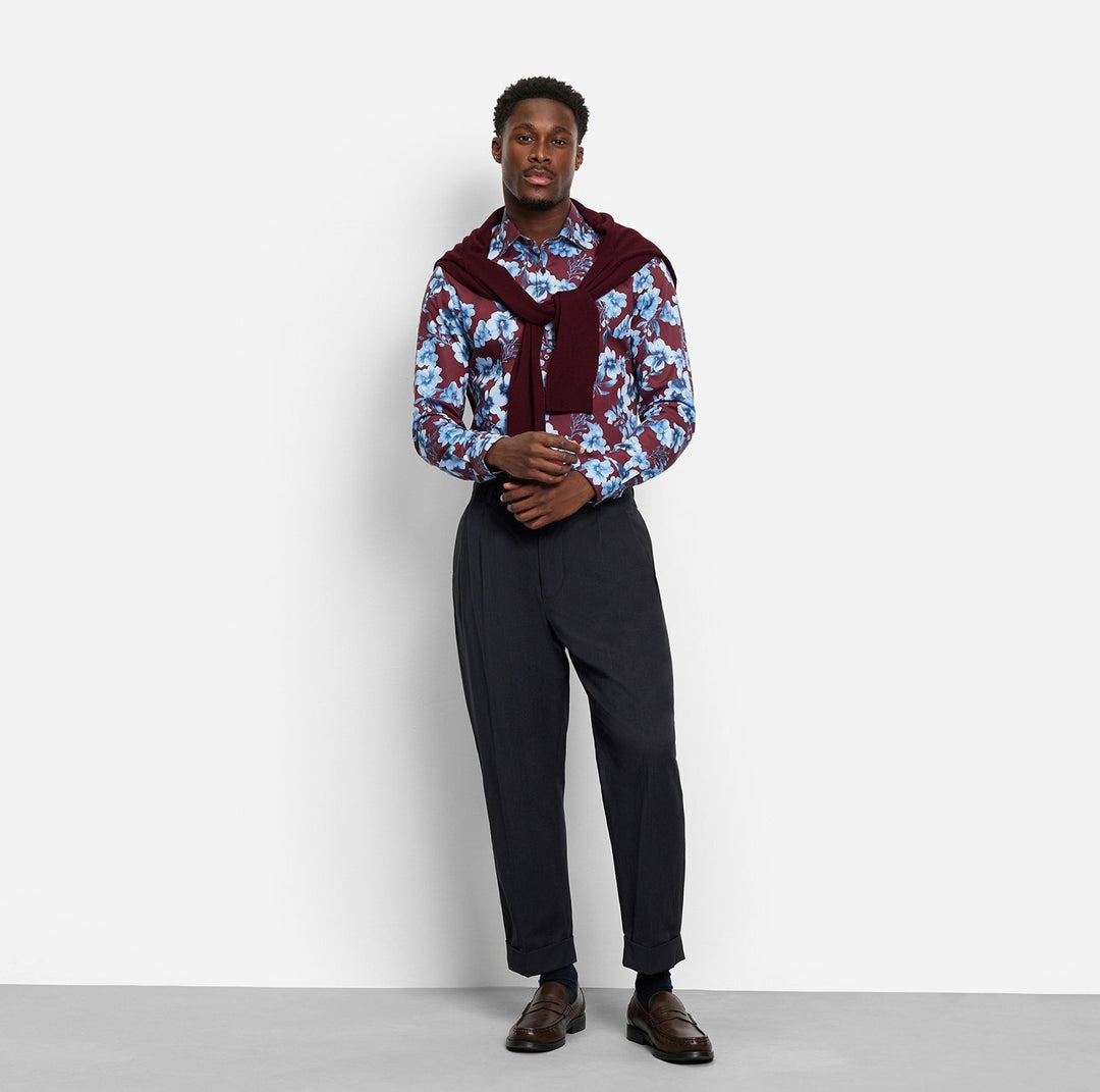 OLYMP Level Five Body Fit Business Shirt – Rood-100% katoen-HEREN SHIRTS-Rood